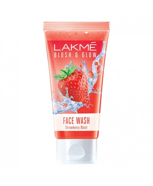 Lakme Blush & Glow Strawberry Freshness Gel Face Wash, 100 g 